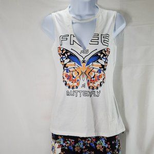 Women Tank Top V-neck with special cut on the Back